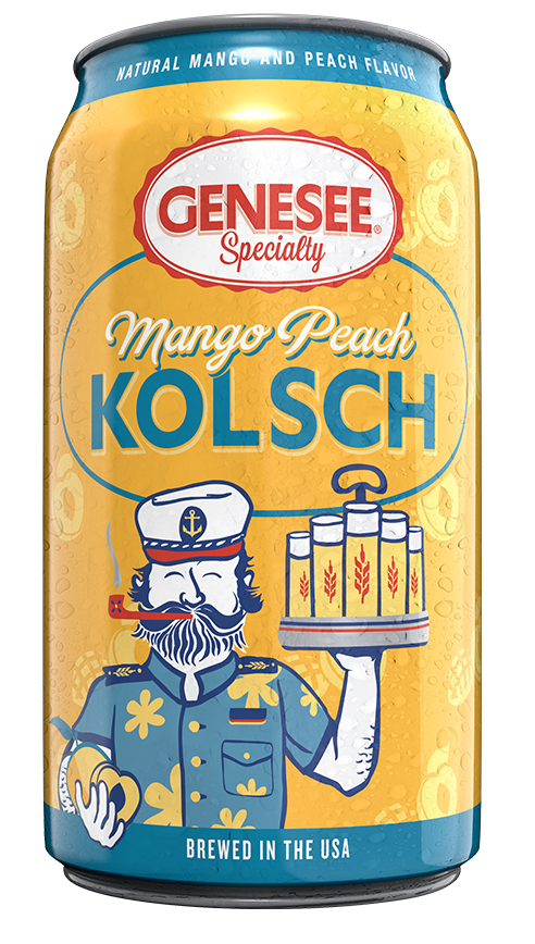 Genesee Mango Peach Kolsch can