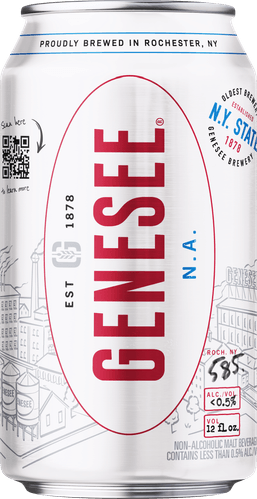 A can of Genesee N.A.