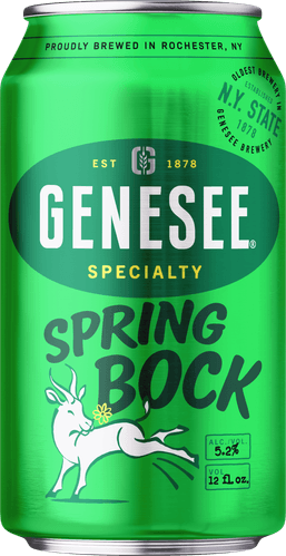 A can of Genesee Spring Bock
